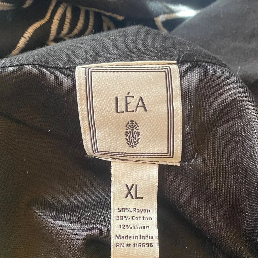 Lea Black Maxi Dress with White Embroidered Floral Detail - Picture 8 of 8